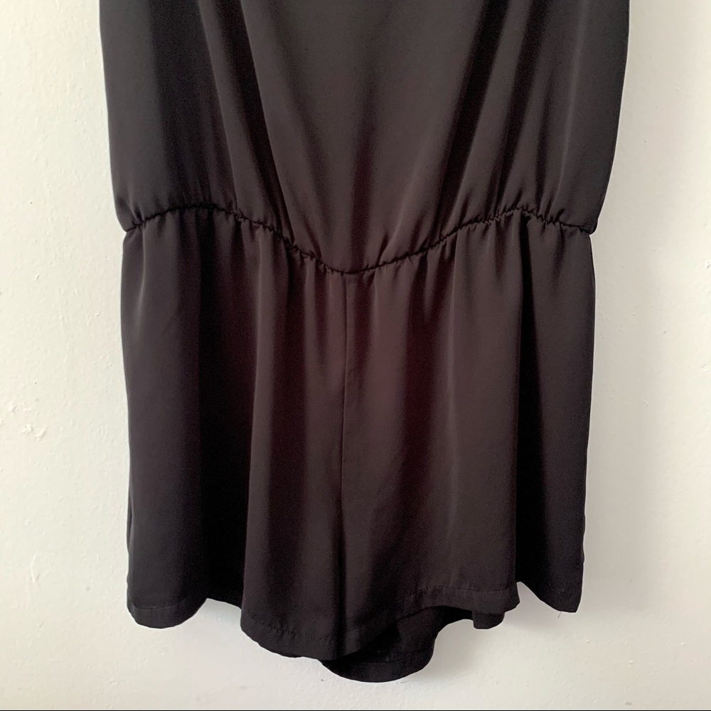 Amanda Uprichard Black Desiree Off Shoulder Romper - Picture 6 of 9